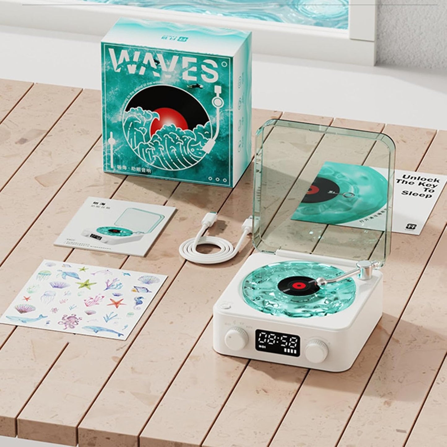 Waves Vinyl Bluetooth Speaker